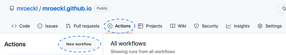 New Github Workflow